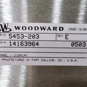 WOODWARD 5453-203